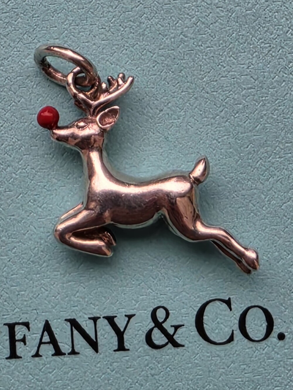 Tiffany & Co. Rudolph Reindeer Red Enamel Charm